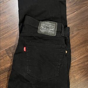 Levi's Men's 505 Dark Black Straight Jeans like new